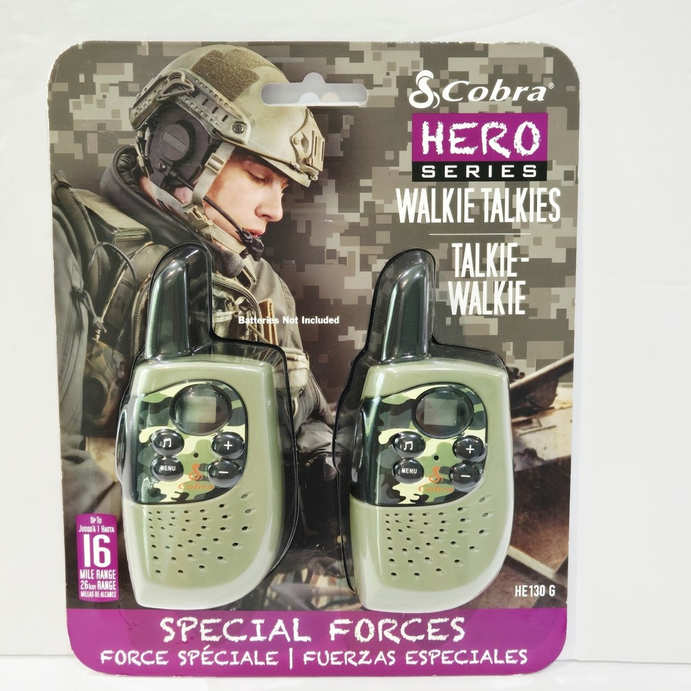 Cobra Hero Series Walkie Talkies Special Forces 16 Mile Range HE 130 G New